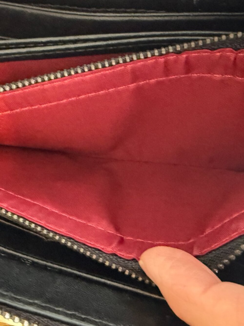 Classic Quilted Long Zippy Black Wallet - Picture 8 of 13